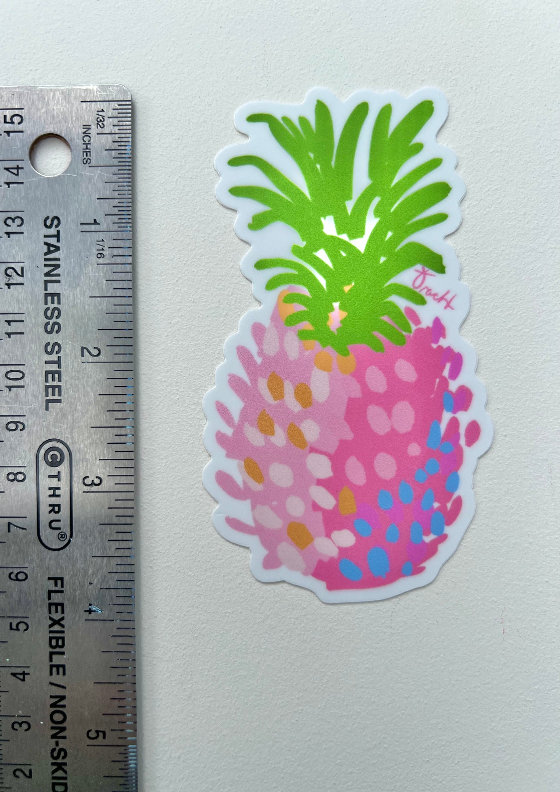 Pink Pineapple Sticker