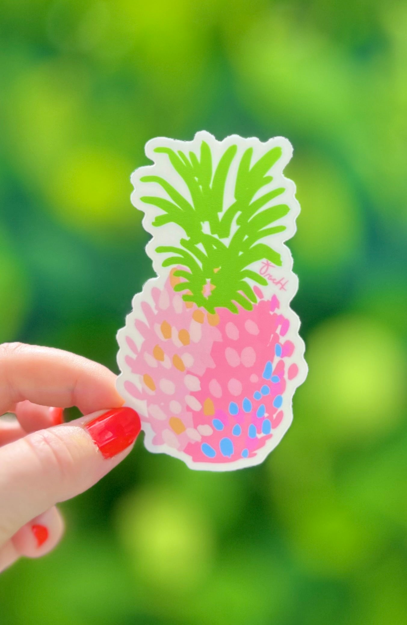 Pink Pineapple Sticker
