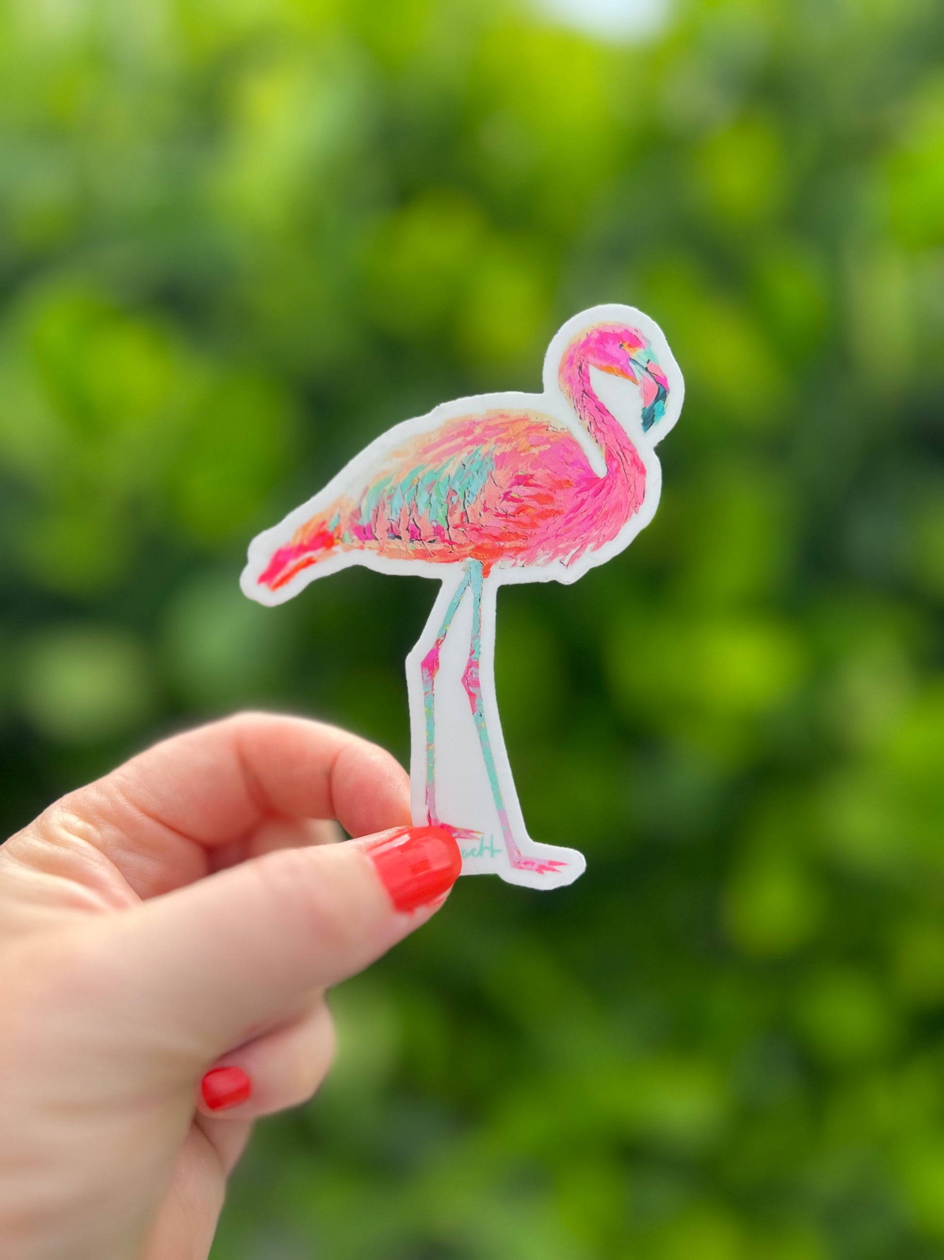 Pink Flamingo Sticker