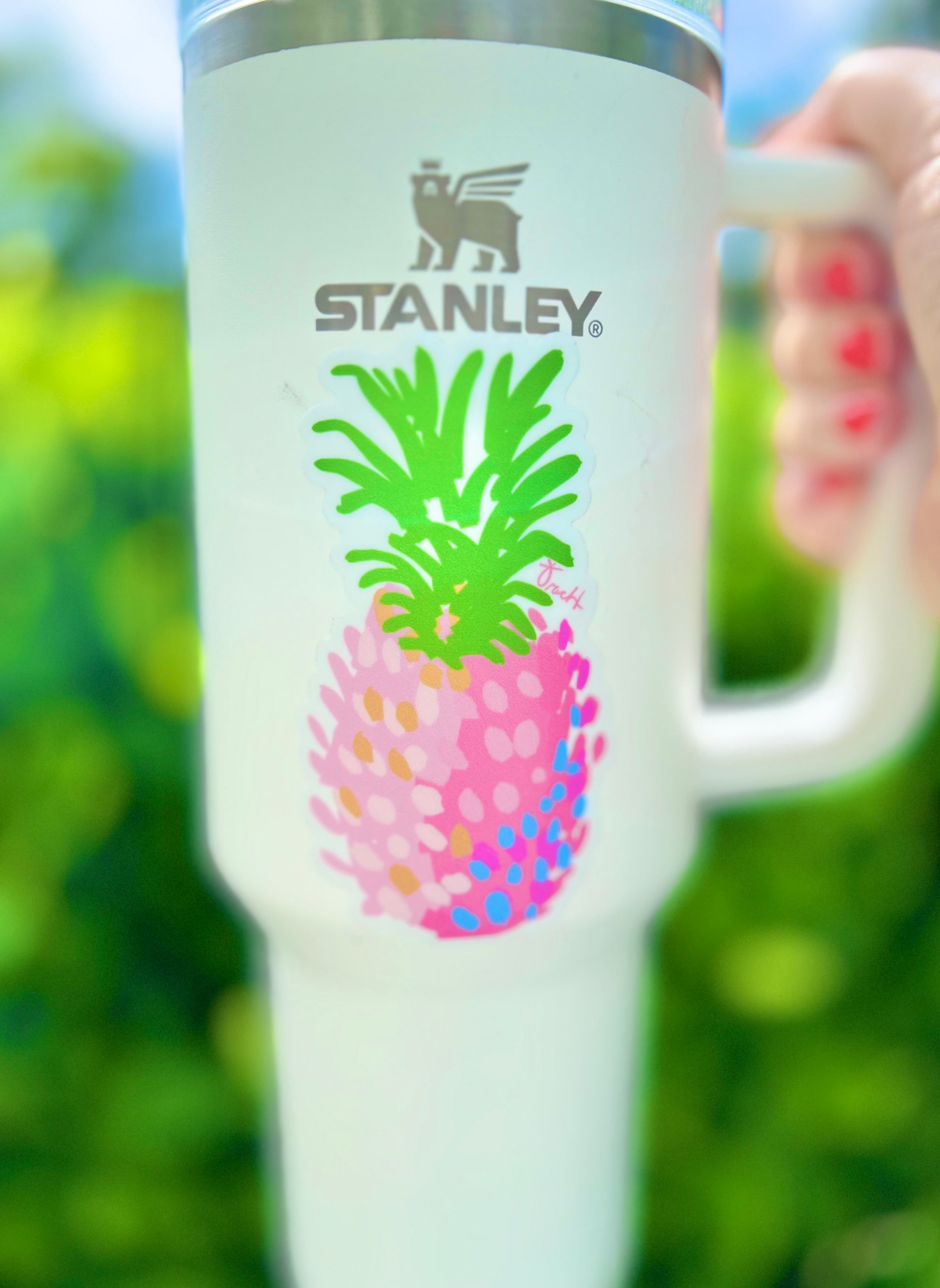 Pink Pineapple Sticker