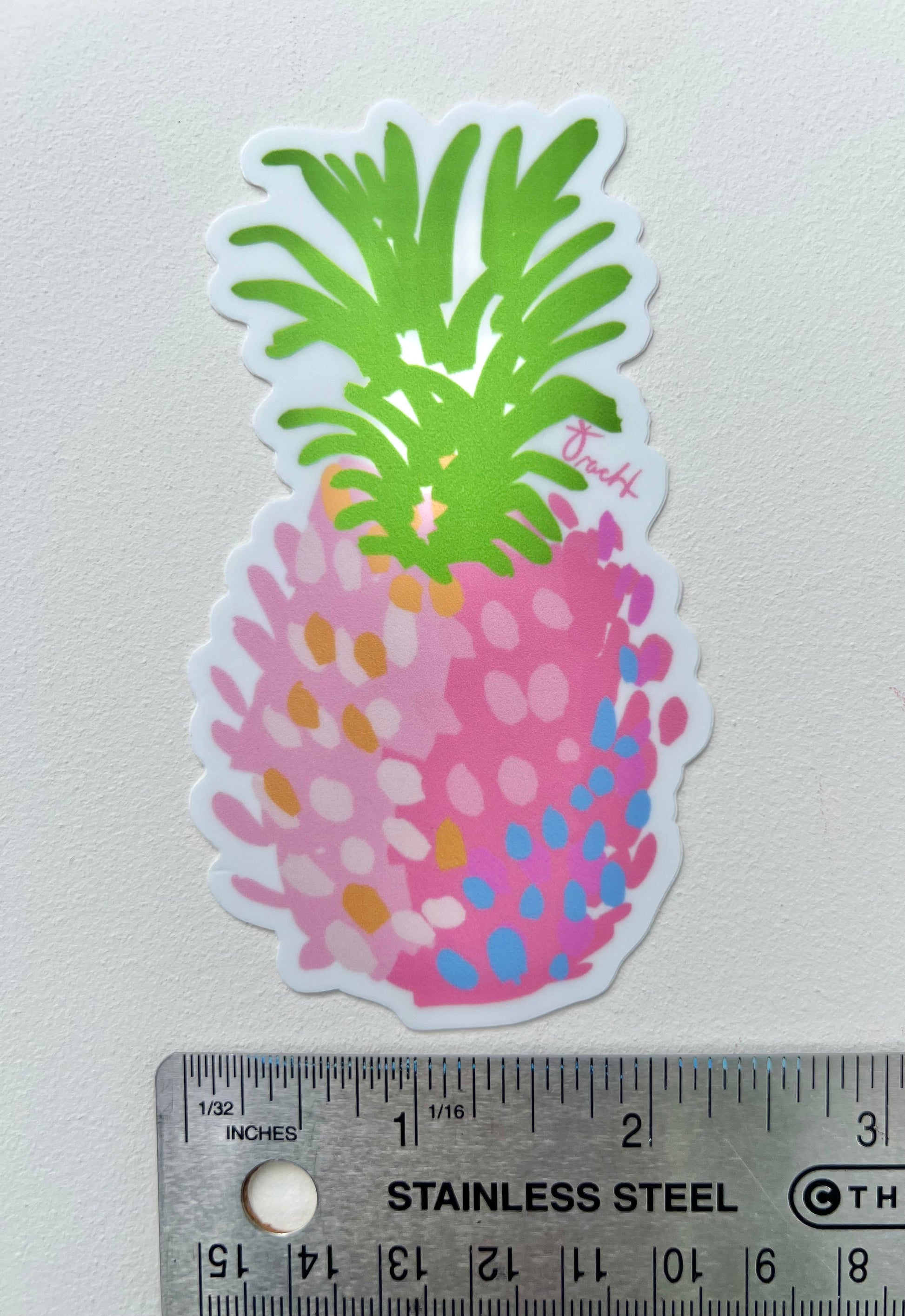 Pink Pineapple Sticker