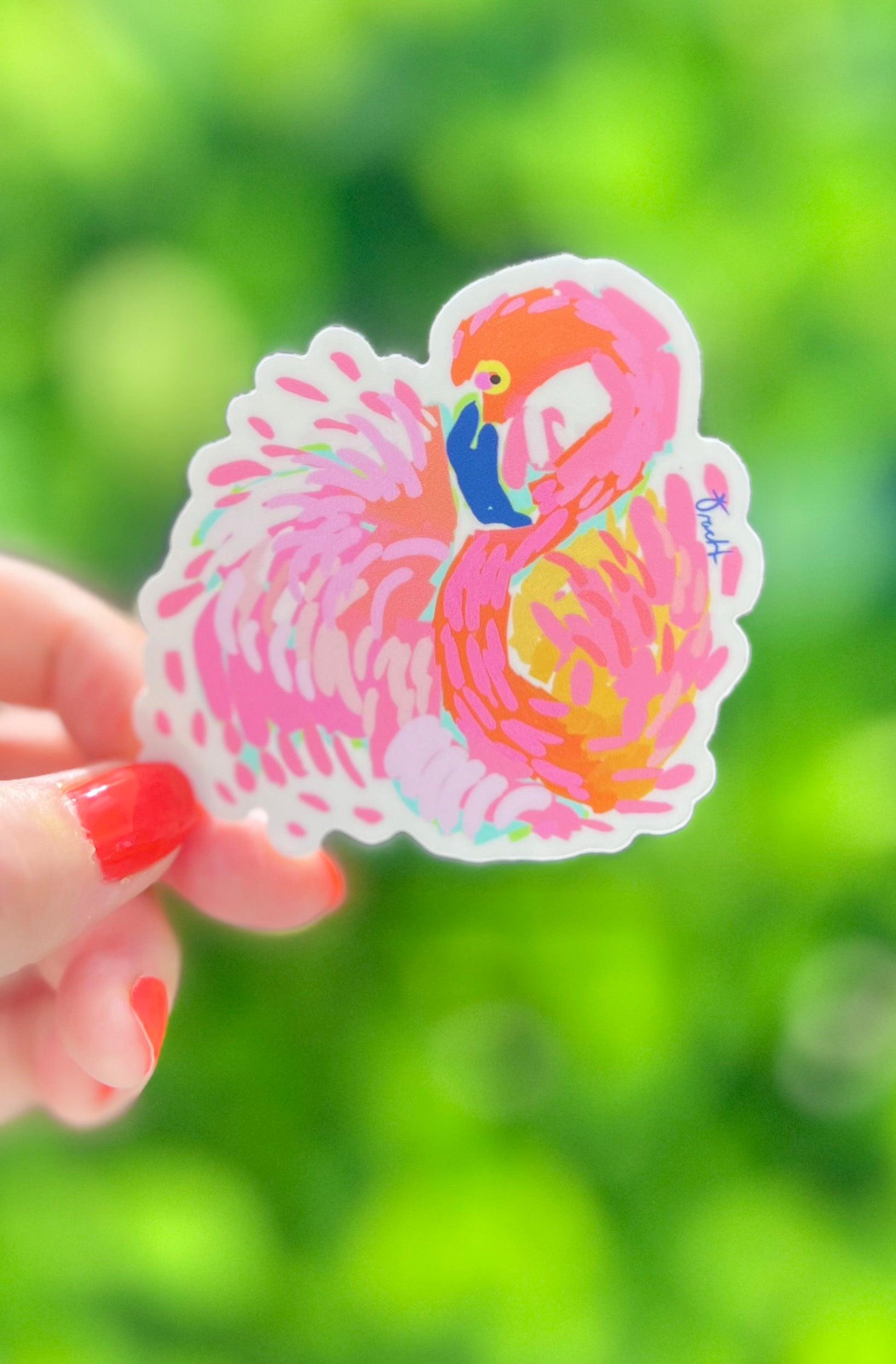 Pink Flamingo Sticker