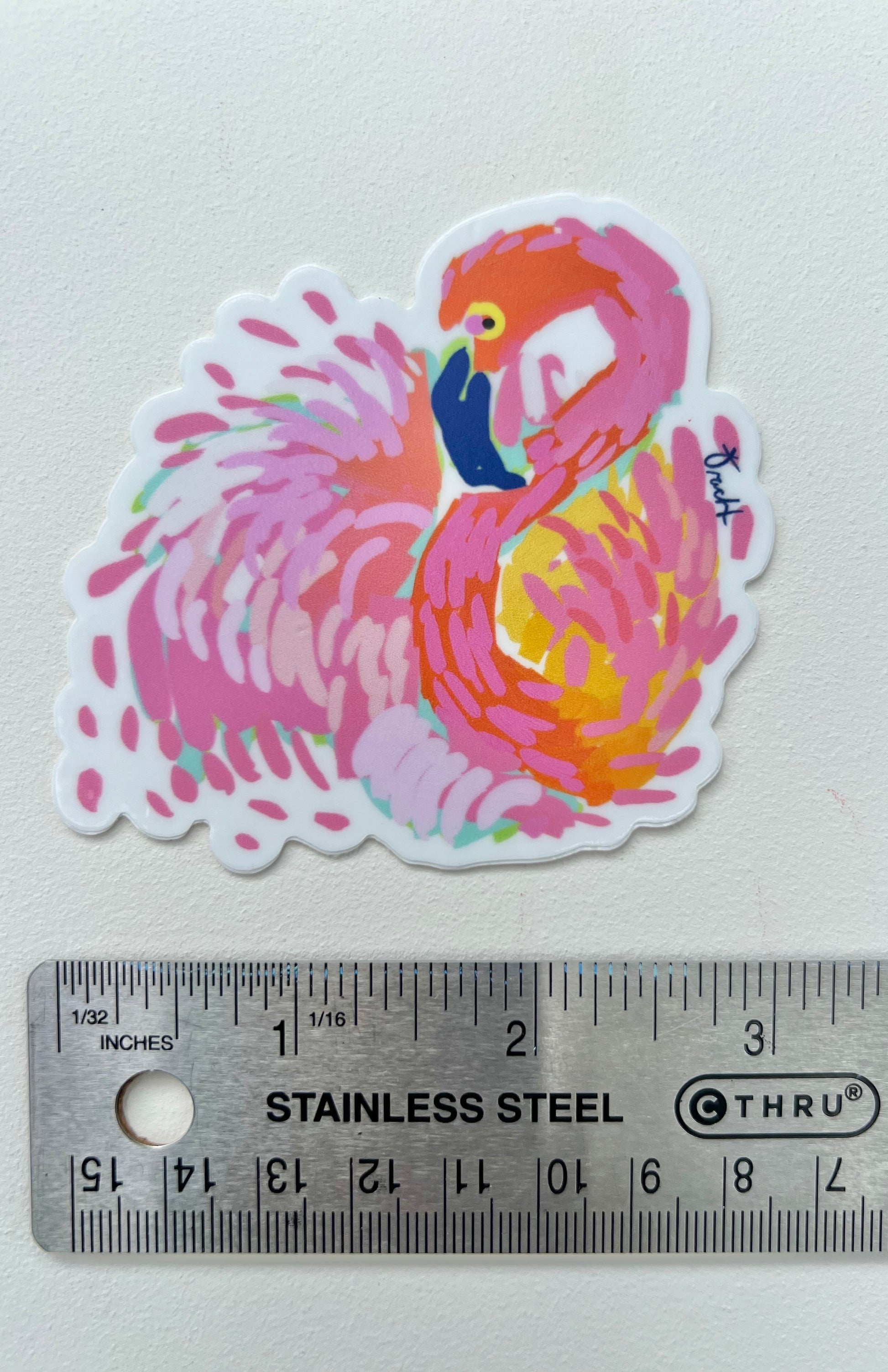 Pink Flamingo Sticker