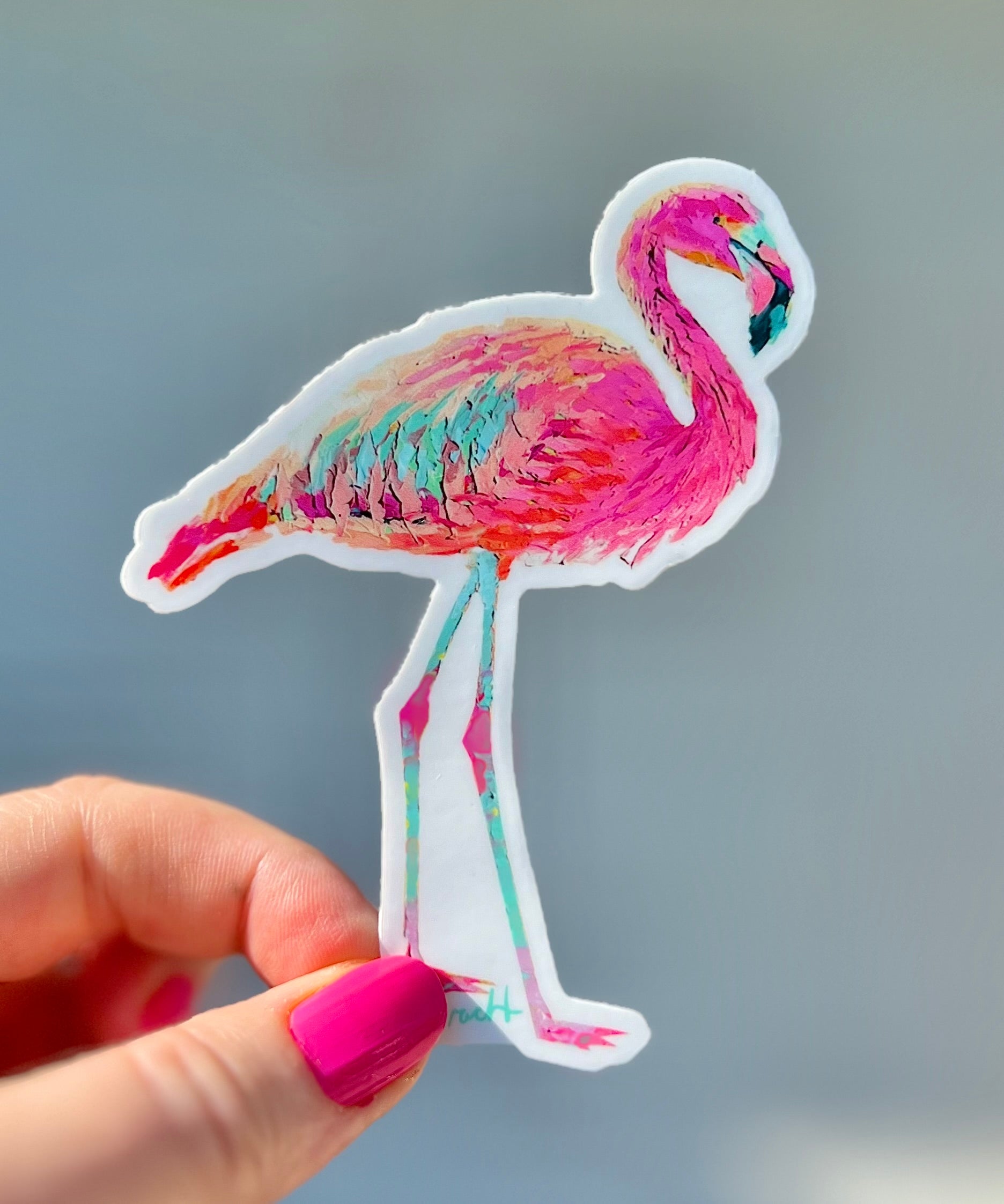 Pink Flamingo Sticker