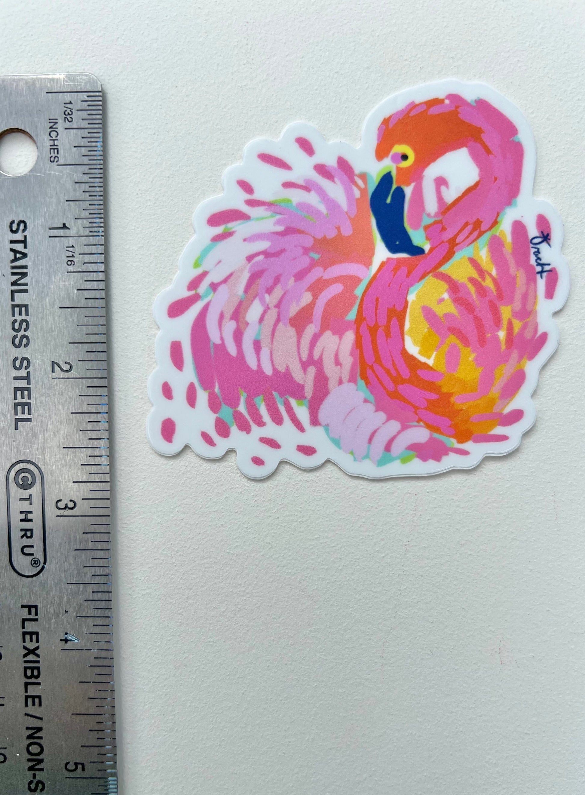 Pink Flamingo Sticker