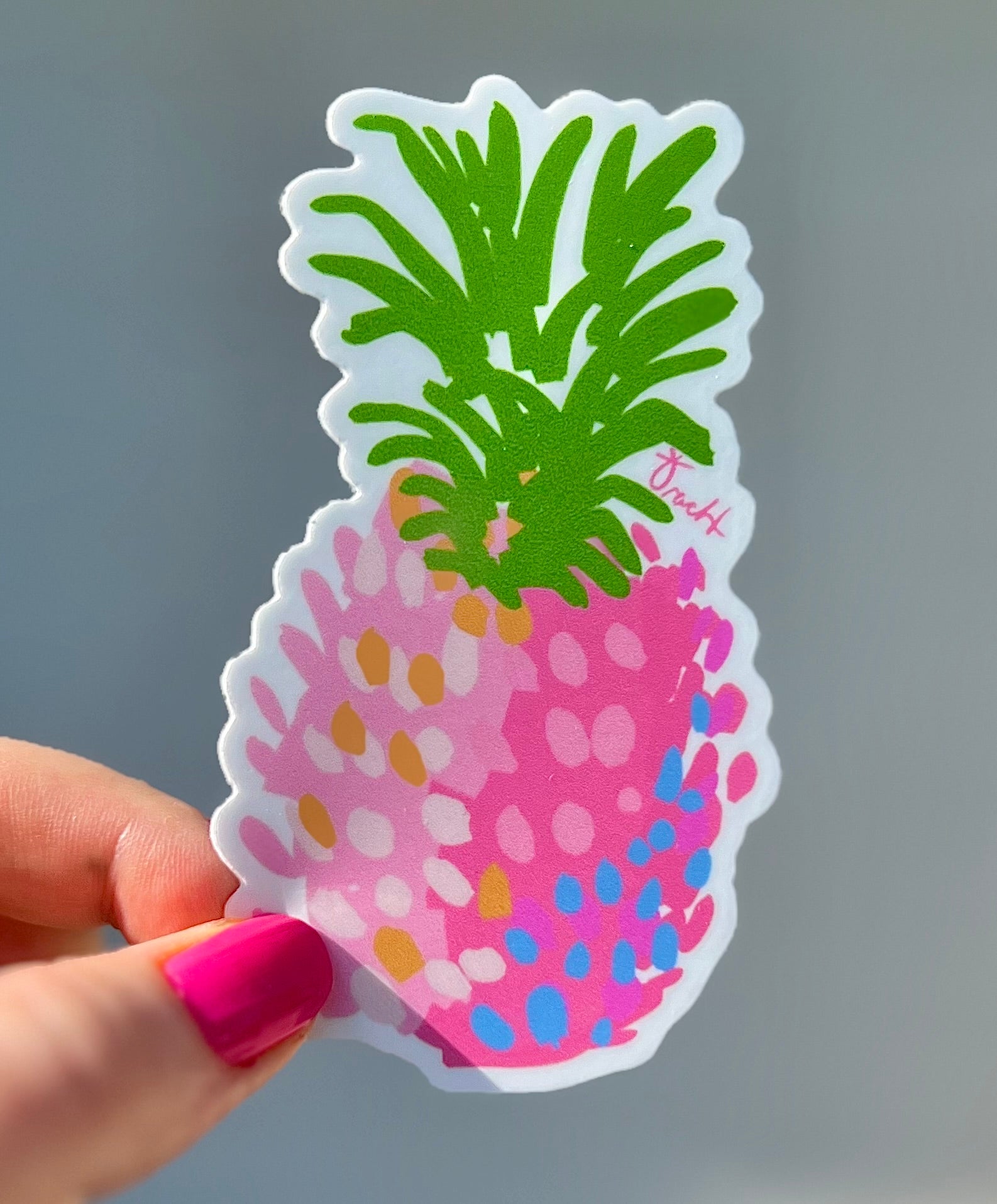 Pink Pineapple Sticker