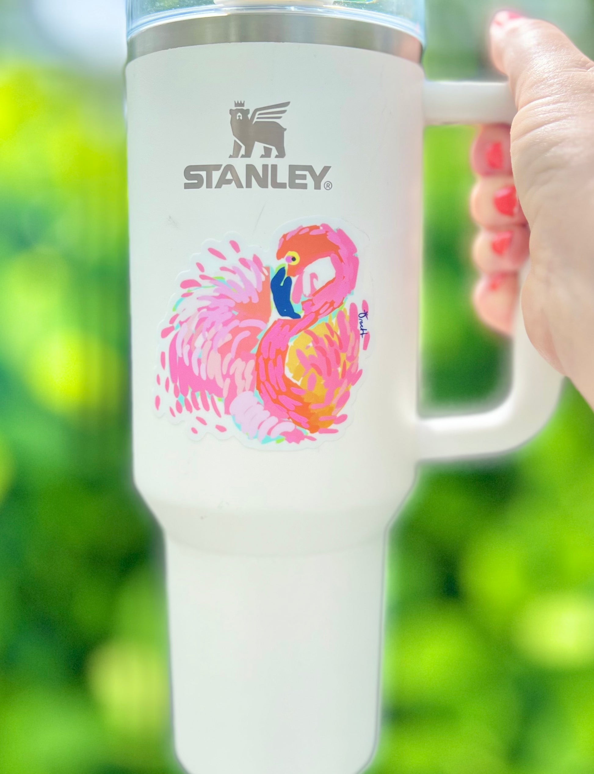 Pink Flamingo Sticker
