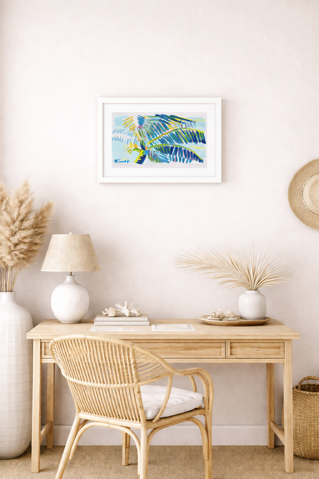 Bahamas Palm Candy Color - 6.6” x 10”