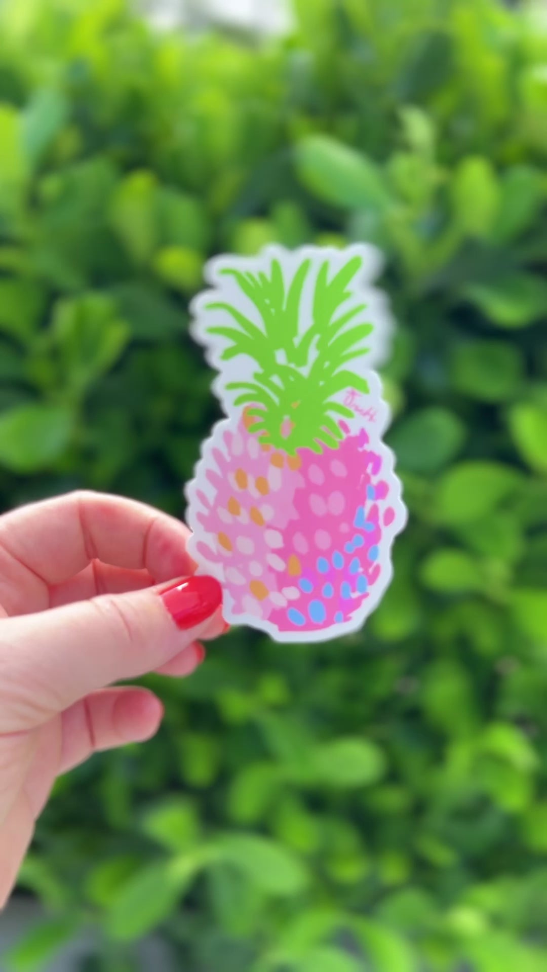 Pink Pineapple Sticker