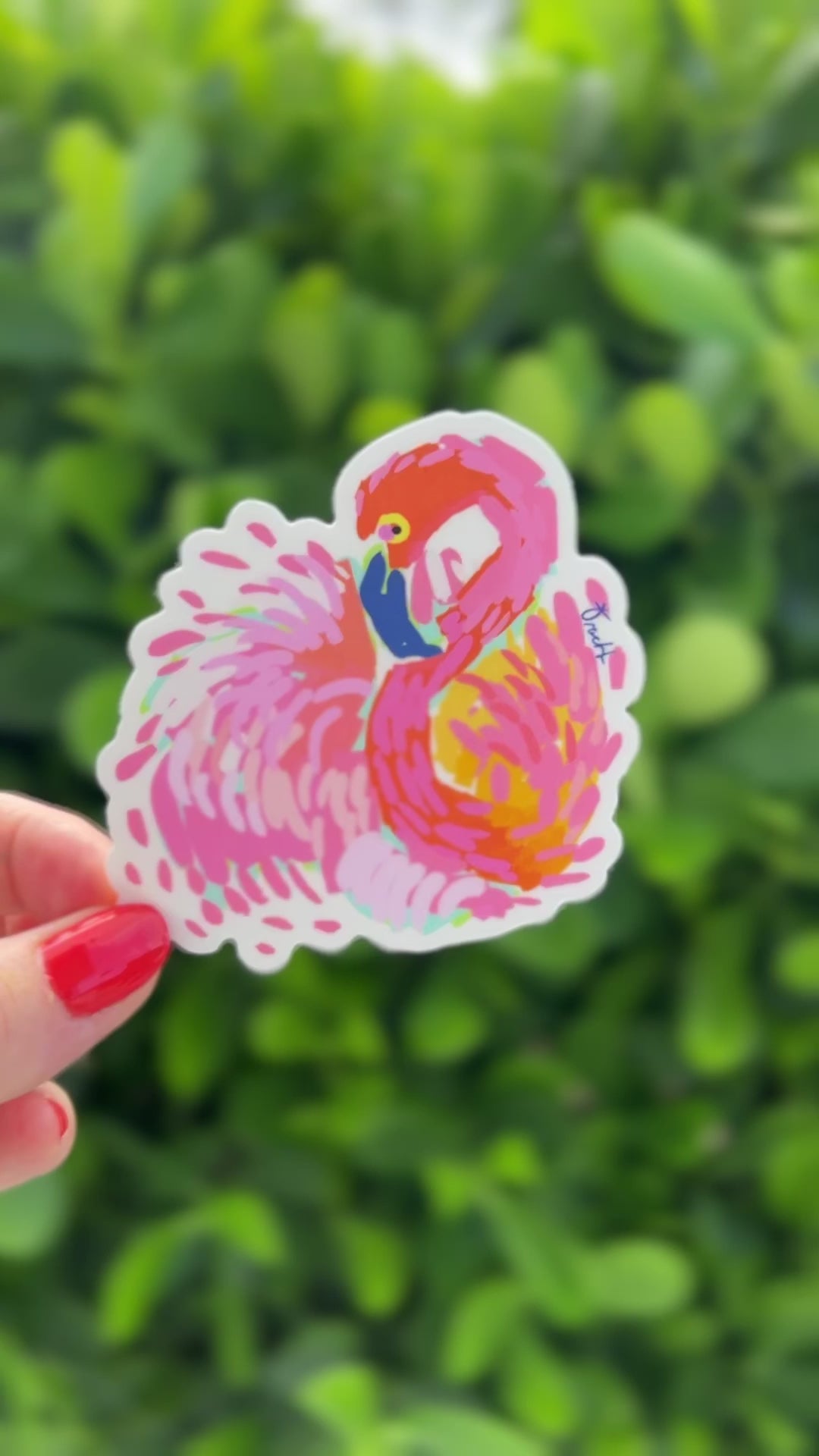 Pink Flamingo Sticker