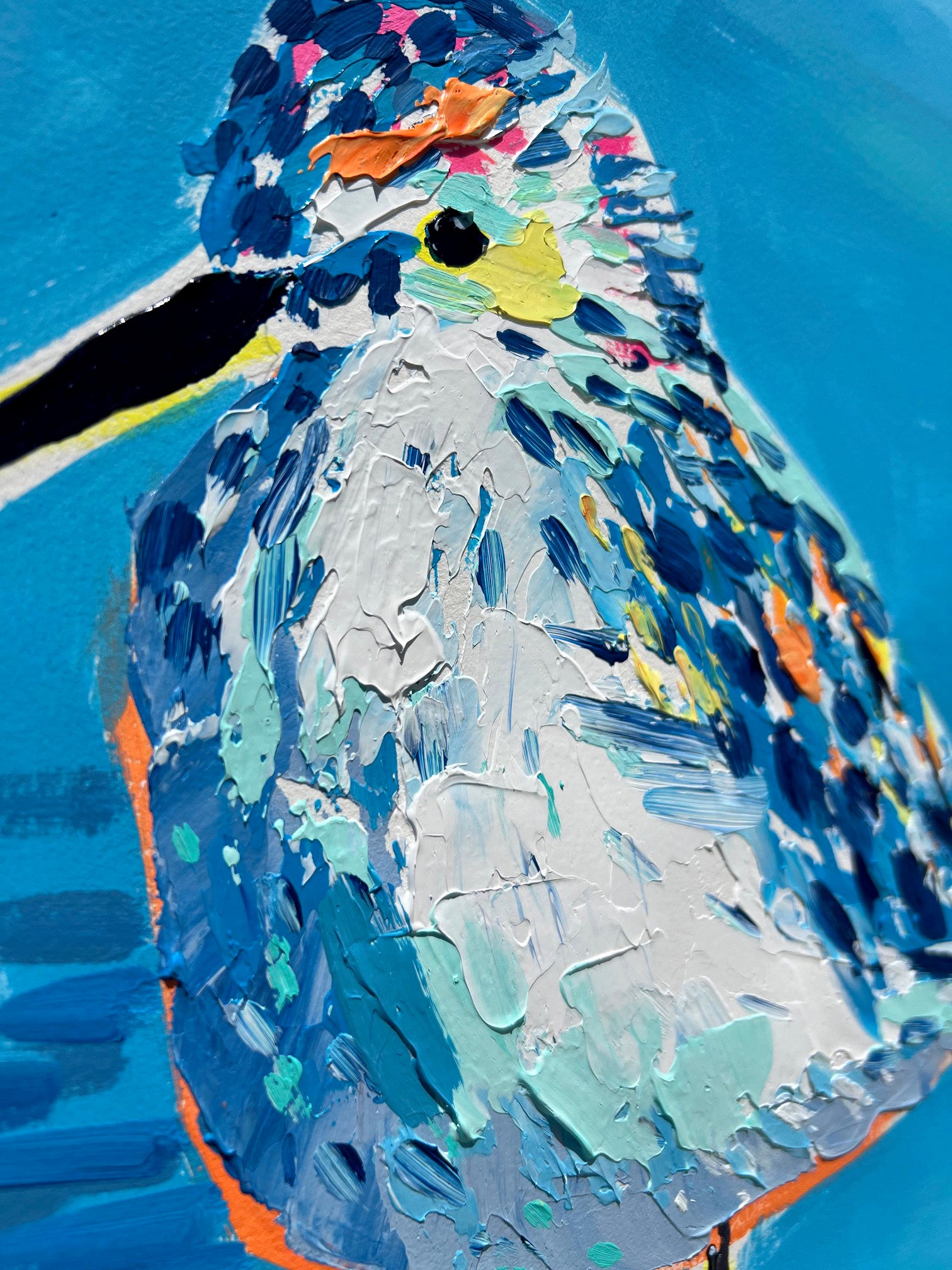 "Sandpiper Shores 57" 36x29 ORIGINAL Acrylic on Paper, Framed, OOAK